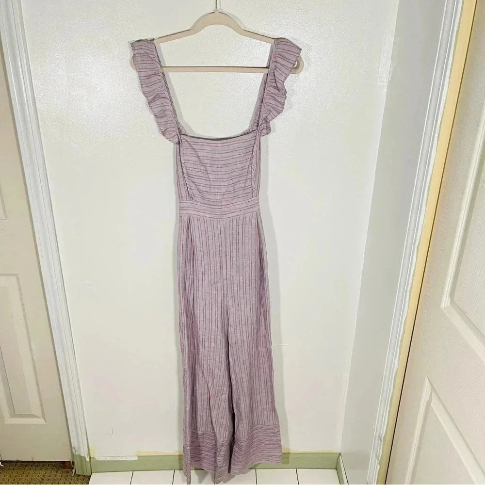 Anthropologie Elevenses Nantucket Linen Jumpsuit - Picture 2 of 9